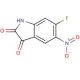 6-fluoro-5-nitro-2,3-dihydro-1H-indole-2,3-dione - chemical structure image
