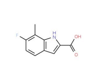 6-Fluoro-7-methyl-1H-indole-2-carboxylic acid - chemical structure image