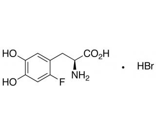 6-Fluoro L-DOPA Hydrobromide Salt (CAS 154051-94-2) - chemical structure image