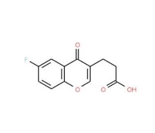 6-Fluorochromone-3-propionic acid (CAS 870704-01-1) - chemical structure image