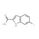 6-Fluoroindole-2-carboxylic acid (CAS 3093-97-8) - chemical structure image