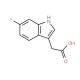 6-Fluoroindole-3-acetic acid (CAS 443-75-4) - chemical structure image