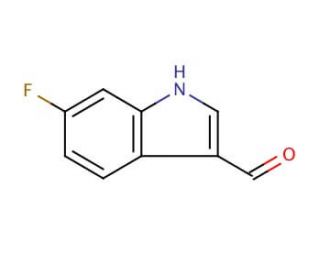 6-Fluoroindole-3-carboxaldehyde (CAS 2795-41-7) - chemical structure image