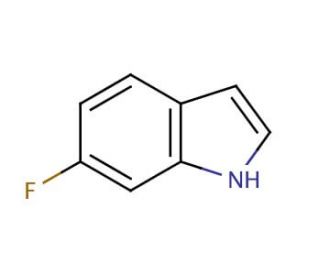 6-Fluoroindole (CAS 399-51-9) - chemical structure image