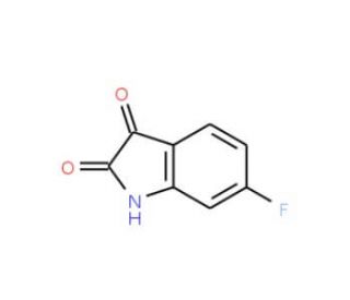 6-Fluoroisatin (CAS 324-03-8) - chemical structure image