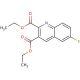 6-Fluoroquinoline-2,3-dicarboxylic acid diethyl ester (CAS 92525-75-2) - chemical structure image