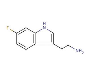 6-Fluorotryptamine (CAS 575-85-9) - chemical structure image