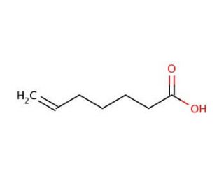 6-Heptenoic acid (CAS 1119-60-4) - chemical structure image