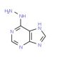 6-hydrazinyl-7H-purine (CAS 5404-86-4) - chemical structure image