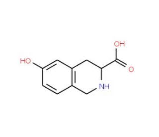 6-Hydroxy-1,2,3,4-tetrahydro-3-isoquinolinecarboxylic acid (CAS 76824-99-2) - chemical structure image