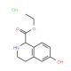 6-Hydroxy-1,2,3,4-tetrahydro-isoquinoline-1-carboxylic acid ethyl ester hydrochloride (CAS 128073-50-7) - chemical structure