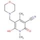 6-Hydroxy-1,4-dimethyl-5-(morpholinomethyl)-2-oxo-1,2-dihydro-3-pyridinecarbonitrile (CAS 85843-03-4) - chemical structure im