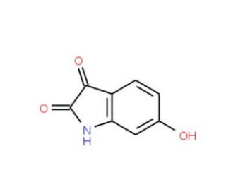 6-hydroxy-2,3-dihydro-1H-indole-2,3-dione (CAS 116569-08-5) - chemical structure image