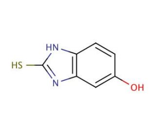 6-Hydroxy-2-mercaptobenzimidazole (CAS 92806-98-9) - chemical structure image