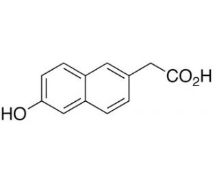 6-Hydroxy-2-naphthaleneacetic Acid (CAS 10441-46-0) - chemical structure image