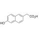 6-Hydroxy-2-naphthaleneacetic Acid (CAS 10441-46-0) - chemical structure image