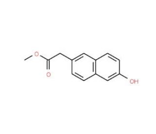 6-Hydroxy-2-naphthaleneacetic Acid Methyl Ester (CAS 91903-08-1) - chemical structure image