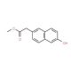 6-Hydroxy-2-naphthaleneacetic Acid Methyl Ester (CAS 91903-08-1) - chemical structure image