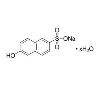 6-Hydroxy-2-naphthalenesulfonic acid sodium salt hydrate (CAS 135-76-2) - chemical structure image