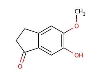 6-Hydroxy-5-methoxy-1-indanone (CAS 90843-62-2) - chemical structure image