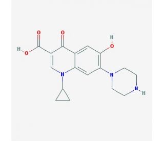 6-Hydroxy-6-defluoro Ciprofloxacin - chemical structure image