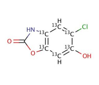 6-Hydroxy Chlorzoxazone-13C6 - chemical structure image