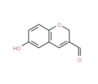 6-Hydroxychromene-3-carboxaldehyde (CAS 134822-76-7) - chemical structure image