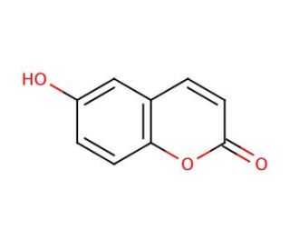 6-Hydroxycoumarin (CAS 6093-68-1) - chemical structure image