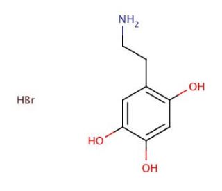 6-Hydroxydopamine hydrobromide (CAS 636-00-0) - chemical structure image