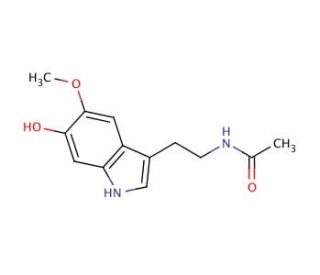 6-Hydroxymelatonin (CAS 2208-41-5) - chemical structure image