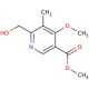 6-(Hydroxymethyl)-4-methoxy-5-methyl Nicotinic Acid Methyl Ester - chemical structure image