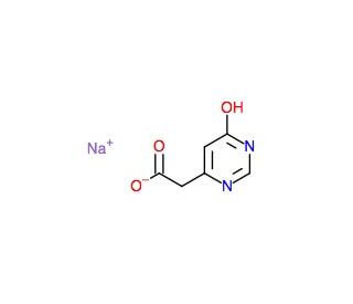 (6-Hydroxypyrimidin-4-yl)acetic acid, sodium salt - chemical structure image
