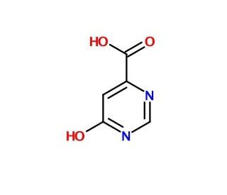 6-Hydroxypyrimidine-4-carboxylic acid (CAS 6299-87-2) - chemical structure image