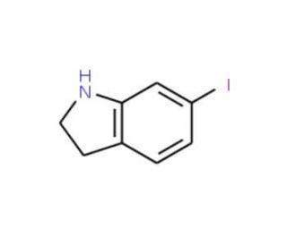 6-Iodo-2,3-dihydro-1H-indole (CAS 114144-16-0) - chemical structure image