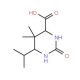 6-Isopropyl-5,5-dimethyl-2-oxohexahydropyrimidine-4-carboxylic acid - chemical structure image
