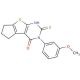 6-Mercapto-5-(3-methoxy-phenyl)-1,2,3,5-tetrahydro-8-thia-5,7-diaza-cyclopenta[a]inden-4-one - chemical structure image