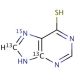 6-Mercaptopurine-13C2,15N - chemical structure image