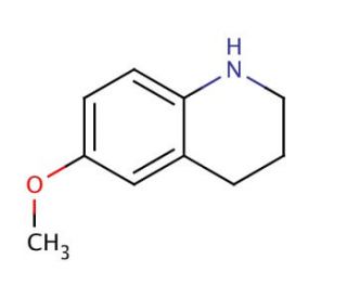 6-Methoxy-1,2,3,4-tetrahydroquinoline (CAS 120-15-0) - chemical structure image