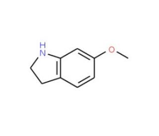 6-Methoxy-2,3-dihydro-1H-indole (CAS 7556-47-0) - chemical structure image