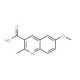 6-methoxy-2-methylquinoline-3-carboxylic acid (CAS 88752-76-5) - chemical structure image