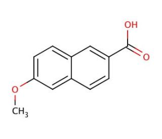 6-Methoxy-2-naphthoic acid (CAS 2471-70-7) - chemical structure image