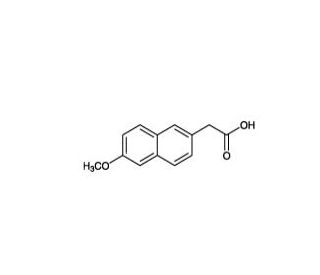 6-Methoxy-2-Naphthylacetic acid (CAS 23981-47-7) - chemical structure image