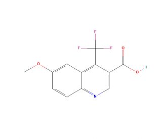 6-methoxy-4-(trifluoromethyl)quinoline-3-carboxylic acid - chemical structure image