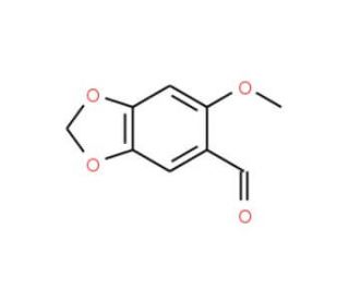 6-Methoxy-benzo[1,3]dioxole-5-carbaldehyde (CAS 5780-00-7) - chemical structure image