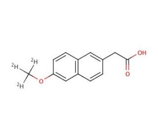 6-(Methoxy-d3)-2-naphthaleneacetic Acid - chemical structure image