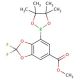 6-Methoxycarbonyl-2,2-difluorobenzo[d][1,3]dioxole-4-boronic acid, pinacol ester (CAS 1150271-58-1) - chemical structure imag