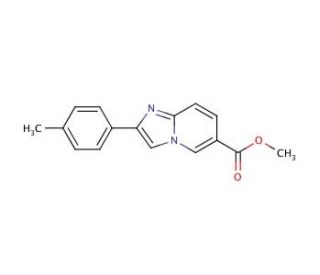 6-(Methoxycarbonyl)-2-(4-methylphenyl)imidazo[1,2-a]pyridine (CAS 917252-78-9) - chemical structure image