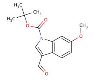 6-Methoxyindole-3-carboxaldehyde, N-BOC protected (CAS 847448-73-1) - chemical structure image