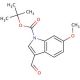 6-Methoxyindole-3-carboxaldehyde, N-BOC protected (CAS 847448-73-1) - chemical structure image