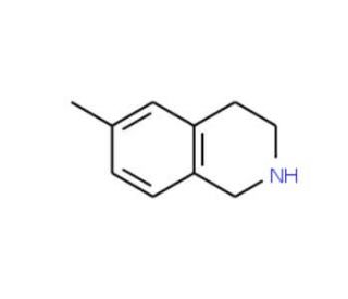 6-Methyl-1,2,3,4-tetrahydroisoquinoline (CAS 42923-76-2) - chemical structure image